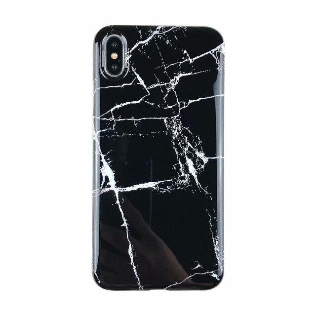 Marbre X étuis pour iphone X XS Max étui souple coque arrière en TPU pour iphone XS XR iphone 8 7 6 6S Plus housse de téléphone