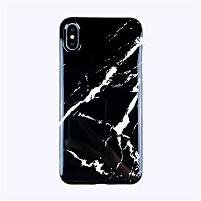 Marbre X étuis pour iphone X XS Max étui souple coque arrière en TPU pour iphone XS XR iphone 8 7 6 6S Plus housse de téléphone