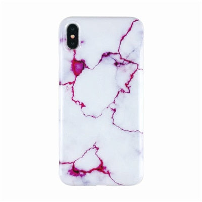 Marbre X étuis pour iphone X XS Max étui souple coque arrière en TPU pour iphone XS XR iphone 8 7 6 6S Plus housse de téléphone