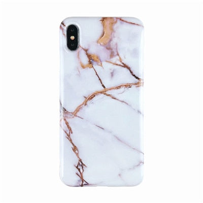 Marbre X étuis pour iphone X XS Max étui souple coque arrière en TPU pour iphone XS XR iphone 8 7 6 6S Plus housse de téléphone