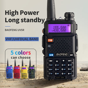 BaoFeng UV-5R Walkie Talkie Professional CB Radio Baofeng UV5R Transceiver 128CH 5W VHF&UHF Handheld UV 5R For Hunting Radio