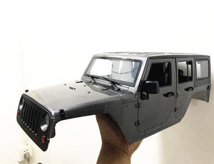 Unassembled 12.3inch 313mm Wheelbase  jeep  Wrangle  Body Car Shell for 1/10 RC Crawler Axial SCX10 & SCX10 II 90046 90047