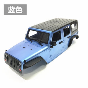 Unassembled 12.3inch 313mm Wheelbase  jeep  Wrangle  Body Car Shell for 1/10 RC Crawler Axial SCX10 & SCX10 II 90046 90047