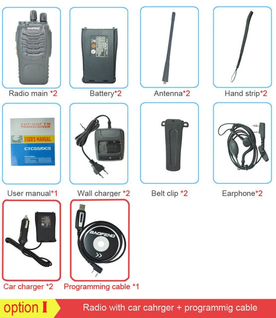 2Pcs/set baofeng BF-888S Walkie Talkie Portable radio station BF888s 5W BF 888S Comunicador Transmitter Transceiver radio set